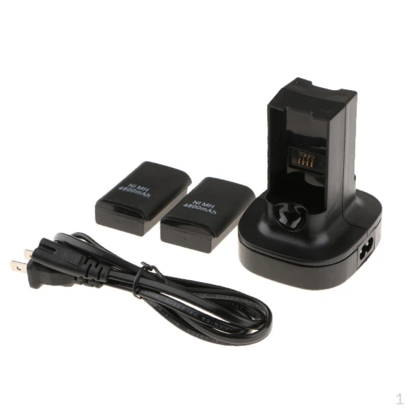 Dual Charging Station with 2 Rechargeable Batteries and USB Cable, Hobbies mall