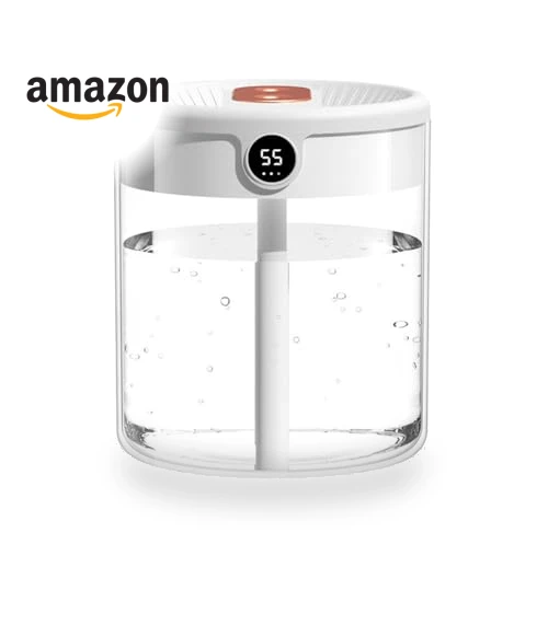 Double Nozzle Cool Mist Humidifier with Night Light — Air Moisturizers, MiOYOOW