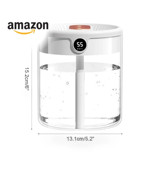 Double Nozzle Cool Mist Humidifier with Night Light — Air Moisturizers, MiOYOOW
