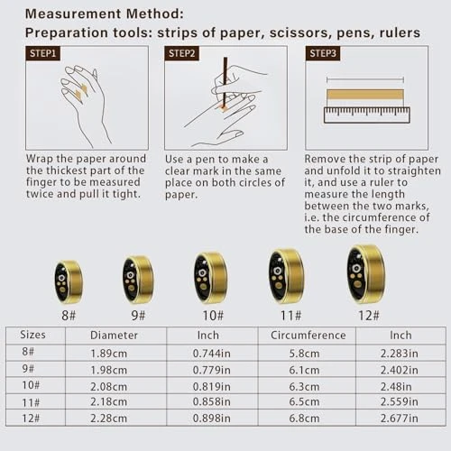 Activity Tracker Ring — Smart Ring, Anarow