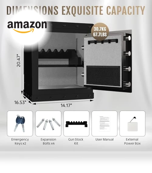 Biometric Safe Box with Smart Touch Screen — Cabinet Safes, SAPITAL