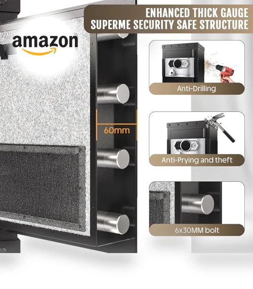 Biometric Safe Box with Smart Touch Screen — Cabinet Safes, SAPITAL