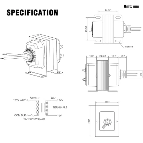 Doorbell Transformer, YUNFOOK