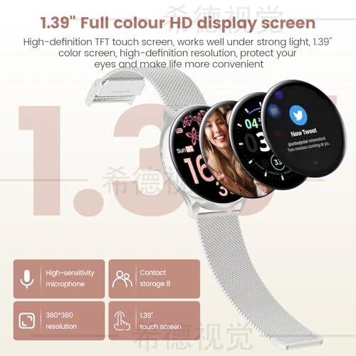 Fitness Watch with HR/BP/SpO2 Monitor, RifePhi