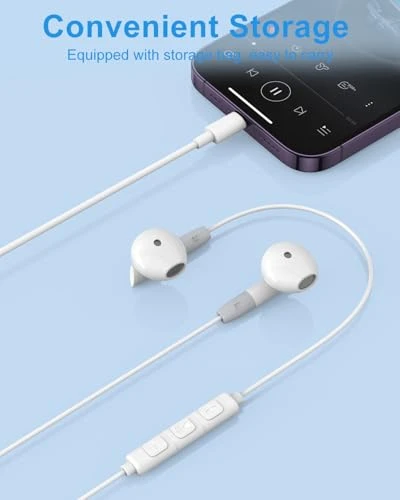 HiFi Stereo Earphones with Mic & Volume Control, Tapo