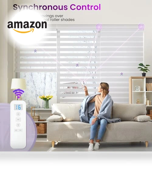 Motorized Zebra Blinds — Smart Home Modules, Astomi