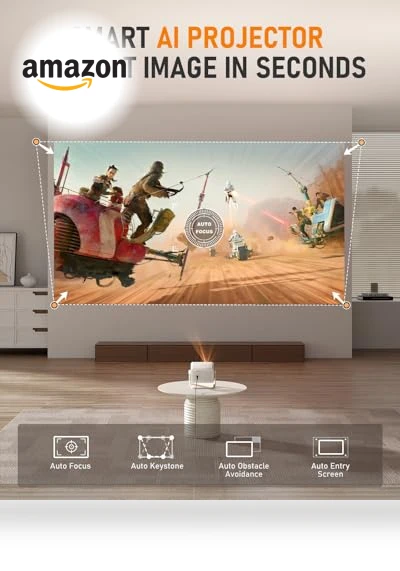 Smart Projector with WiFi and Bluetooth — Home Theater Projectors, VISSPL