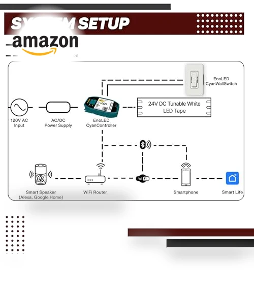 Smart Tunable White LED Controller and Wall Switch System — Ceiling Fan Wall Controls, Wired4Signs USA
