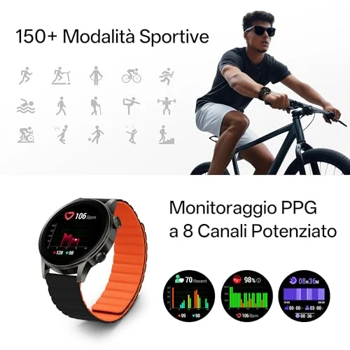 Smartwatch with Magnetic Strap, Black Shark