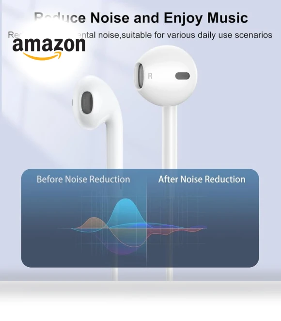 Wired Earbuds with Microphone — In-Ear Headphones, Mutsrd