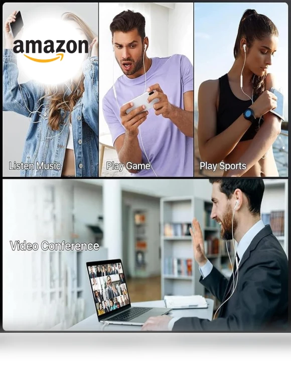 Wired Earbuds with Microphone — In-Ear Headphones, Mutsrd