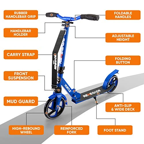 Lightweight and Foldable Kick Scooter — Electric Scooter, Hurtle