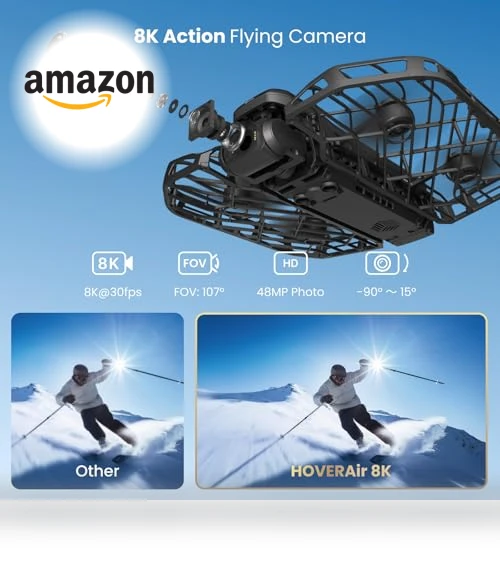 8K Action Flying Camera — Drones, HOVERAir