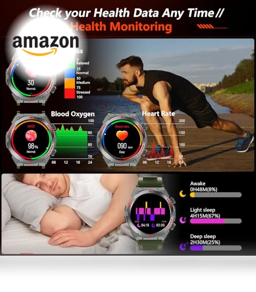 AI Smartwatch with Health Monitoring — Smartwatches, Bvlrksc