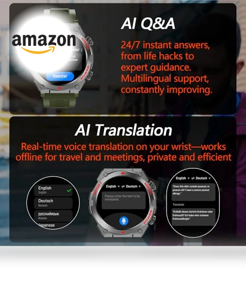 AI Smartwatch with Health Monitoring — Smartwatches, Bvlrksc
