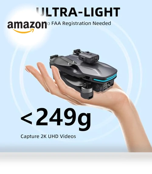 Foldable 4K Drone with Dual Electrically Adjustable Cameras — Drones, SUMEAUT
