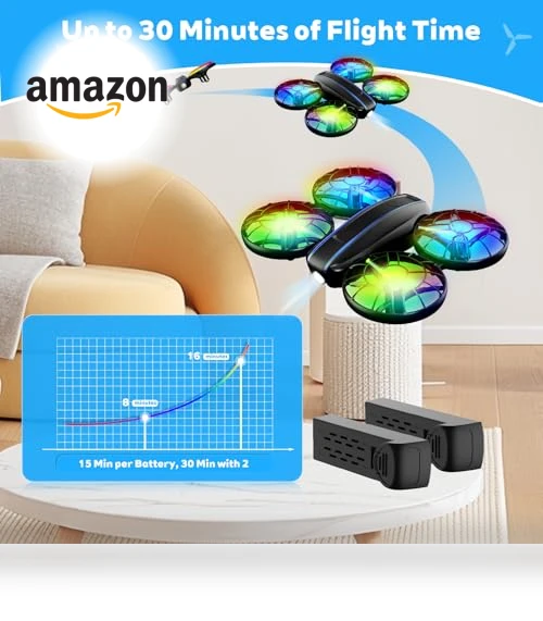 RC Drone with Lights and 3D Flip — Drones, SUMEAUT