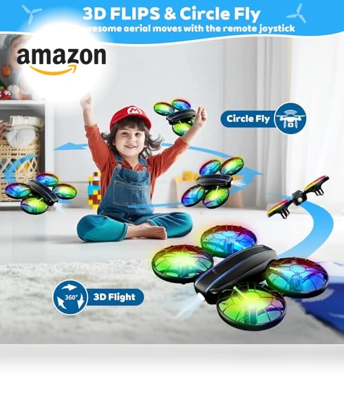 RC Drone with Lights and 3D Flip — Drones, SUMEAUT