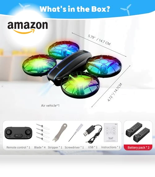 RC Drone with Lights and 3D Flip — Drones, SUMEAUT