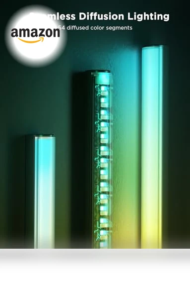 RGBICWW LED Floor Lamp with Bluetooth Speaker and White Noise — Standing Lights, Govee