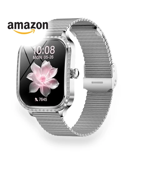 Smartwatch with Mesh Metal Strap and Silicone Band — Smartwatches, VELTIX
