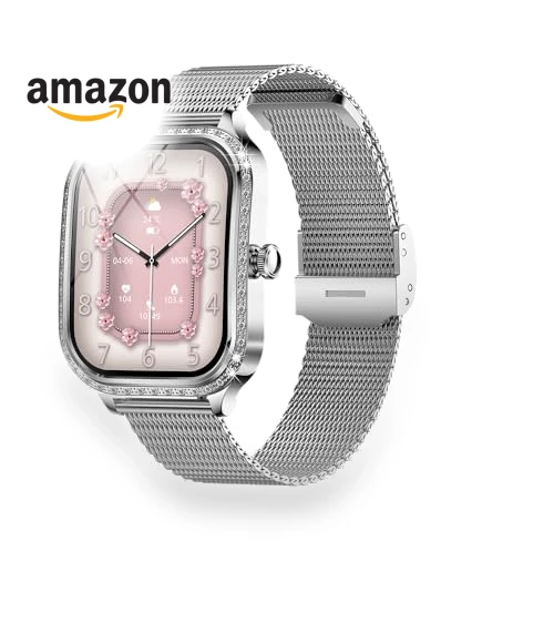 Smartwatch with Mesh Metal Strap and Silicone Band — Smartwatches, VELTIX