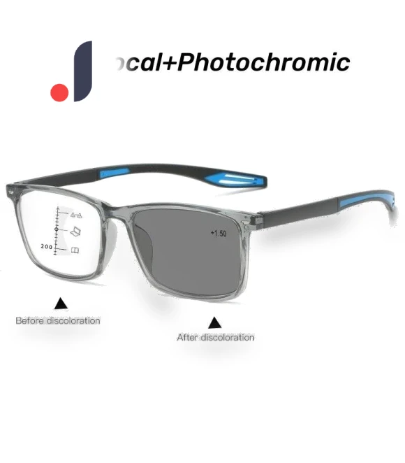 Progressive Multifocal Photochromic Reading Glasses — Reading Glasses, Wipon