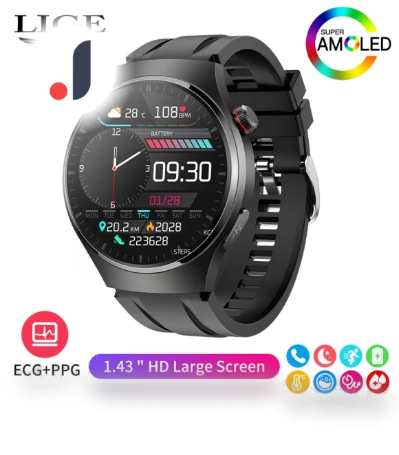 Smart Watch with ECG + PPG Detection — Smartwatches, LIGE