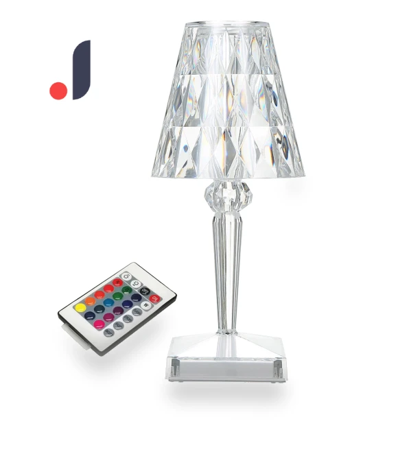 Acrylic Table Lamp with Diamonds — Lighting, Refreshing Home