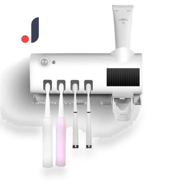 Automatic UV Light Smart Toothpaste Dispenser with Toothbrush Sterilizer — Toothbrush Holders, Refreshing Home
