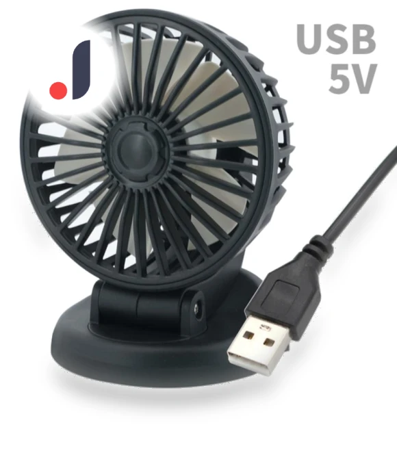 Car Fan with 3 Heads — Portable USB Fans, zhishangyoupin
