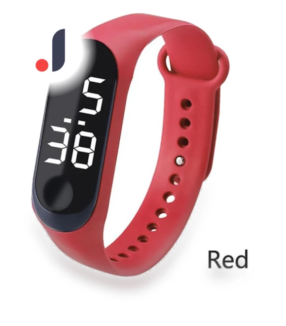 Digital LED Touchscreen Wristwatch — Timepieces, Factory Discount Outlet