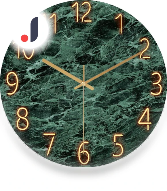 Digital Wall Clock — Wall, Factory Discount Outlet