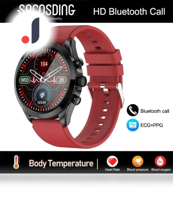 ECG Smartwatch with Body Temperature Monitoring — Smartwatches, SACOSDING