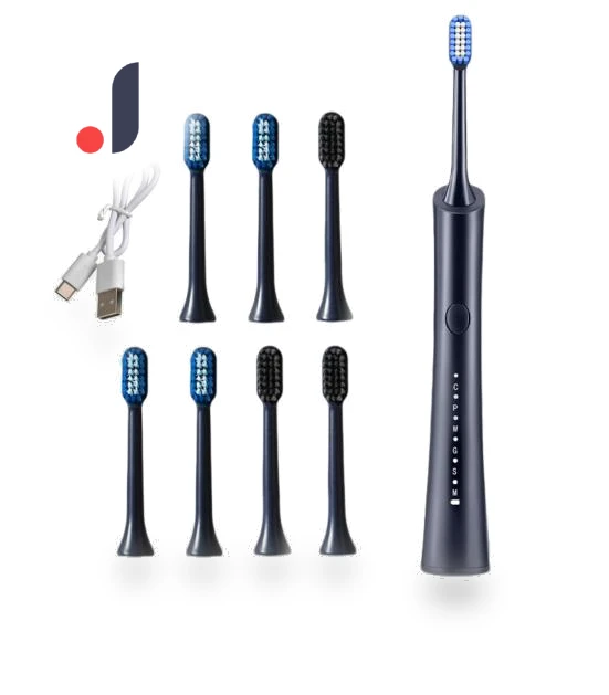 Electric Toothbrush with 5 Brush Heads — Chargers, Dongfang HOME A