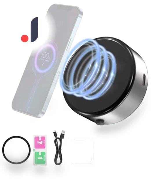 Magnetic Car Phone Holder 2 in 1 with Wireless Charging — Dashboard Installation Kits, Auto Accessories Home