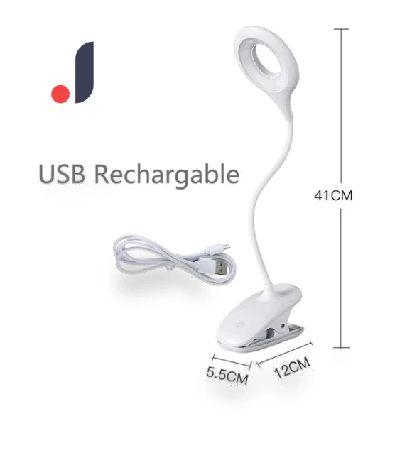 Rechargeable Reading Lamp with Clip — Reading Lights, Binchi Lighting Appliances