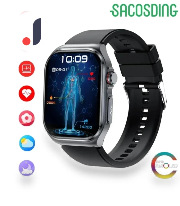 Smart Watch with NFC ECG HRV Health Monitoring — Smartwatches, SACOSDING