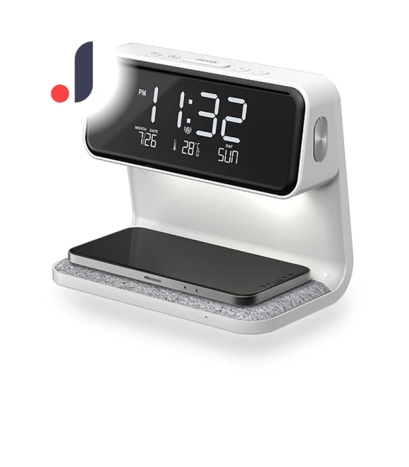 Touch Dimming Night Light with Alarm Clock — Clocks, Factory Discount Outlet
