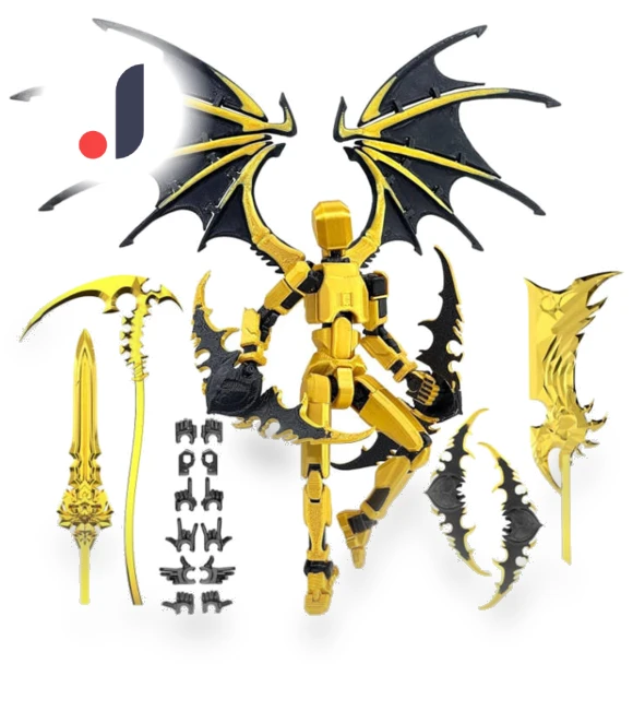 3D Printed Titan Robot Mobile Doll Set — Collectible Statues, Salted Chicken
