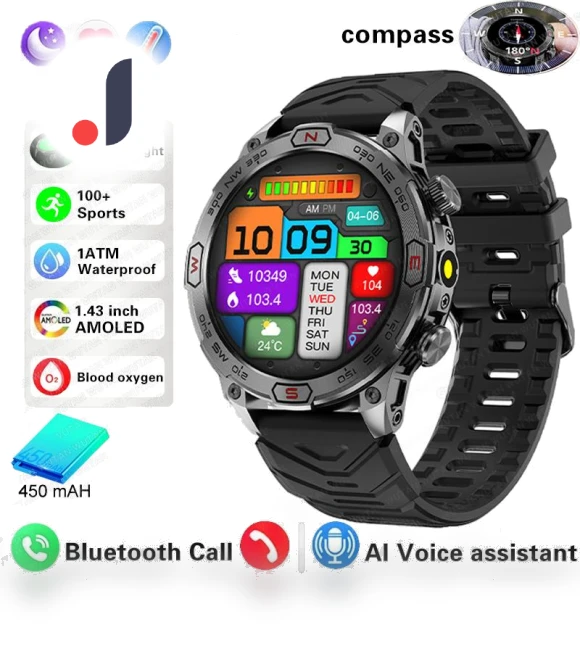 Outdoor Military GPS Smartwatch — Smartwatches, Zodvboz