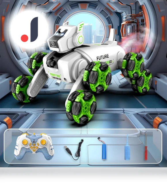 Radio-controlled Robot Dog Toy — Interactive Figures & Robots, RC-HCQL