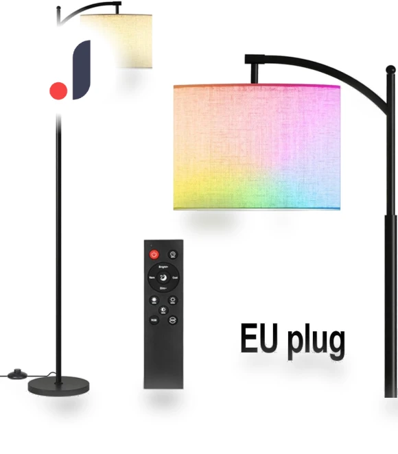 Smart Floor Lamp WiFi LED Modern RGB Adjustable — Standing Lights, Build My Home