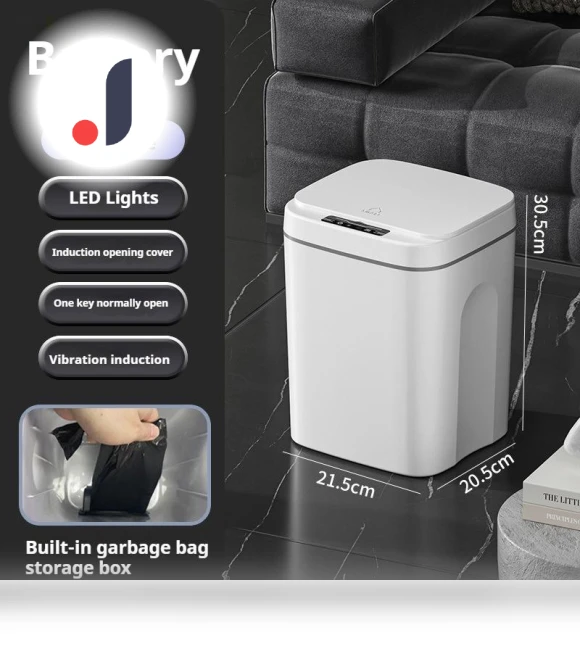 Smart Trash Can for Bathroom — Waste Baskets, Refreshing Home