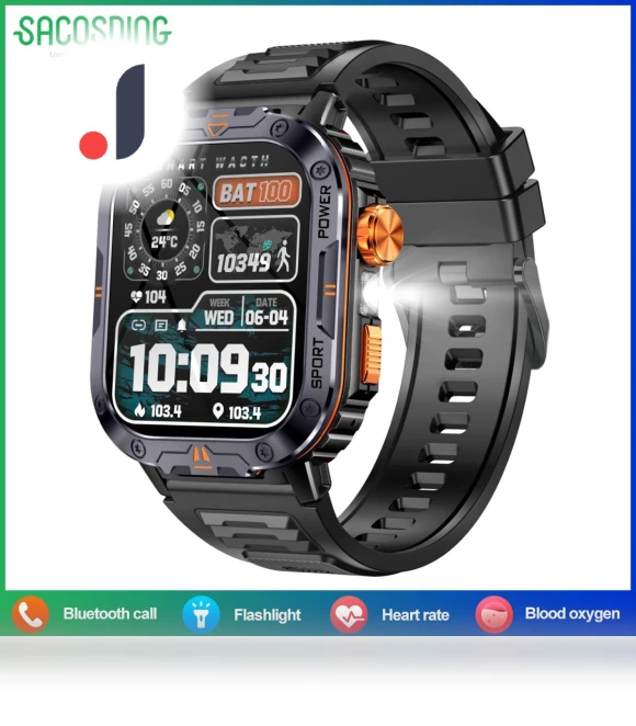 Smart Watch with Large Screen and Music Playback — Wearable Accessories, SACOSDING