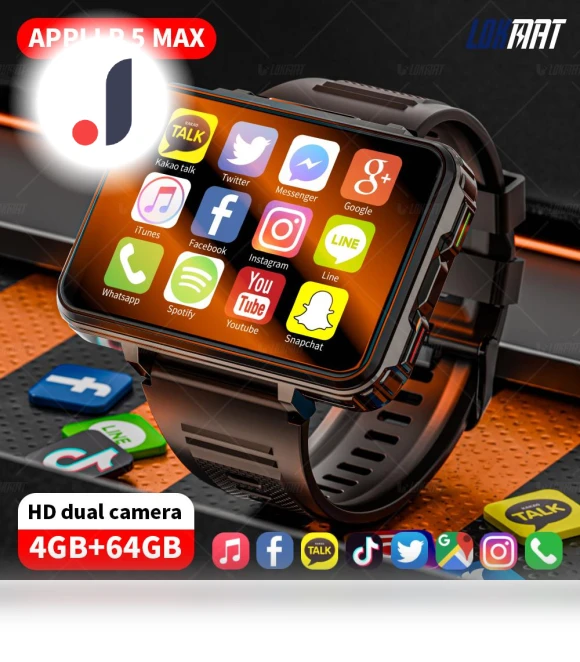 Smart Watch with Wifi 4G Calling and Dual Camera — Smartwatches, LOKMAT