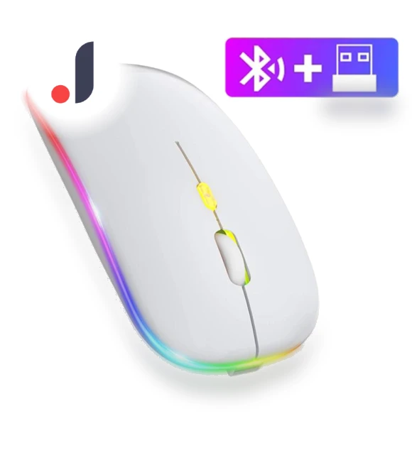 Wireless Mouse with RGB LED Backlight — Mouse Pads, Meiteai-All