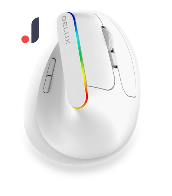 Wireless Silent Ergonomic Vertical Gaming Mouse — Mouse Pads, Delux