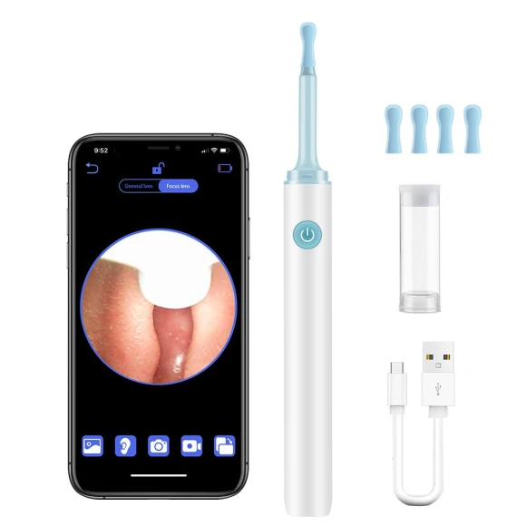 Wireless Wi-Fi Ear Cleaning Endoscope — Electric Ear Cleaner, Cozy Cottage-Relax