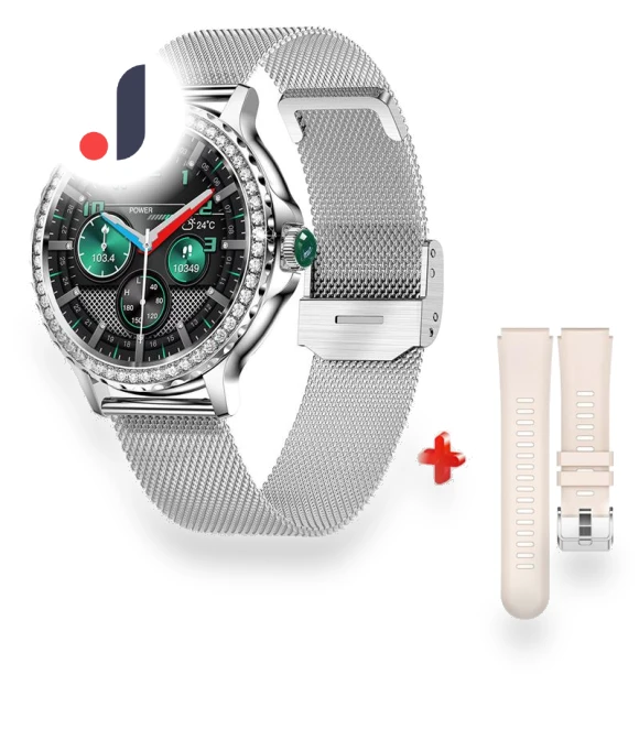 Women's Smart Watch with Diamond Bracelet — Smartwatches, ESTG